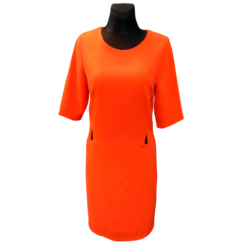 Klasikinė ryški oranžinė suknelė RXNA_orng