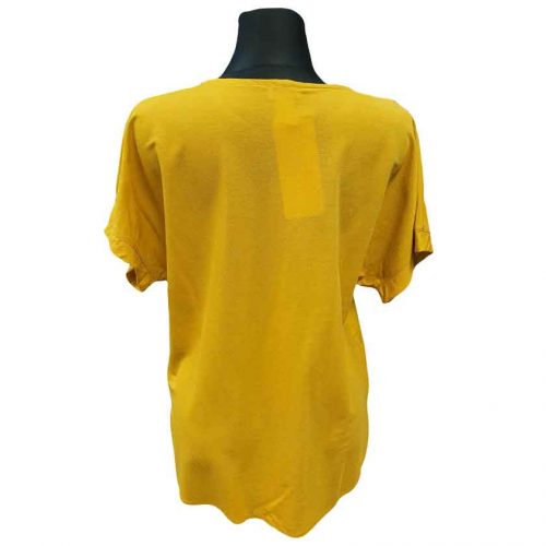 Geltoni moteriški marškinėliai Mgmra yel clock