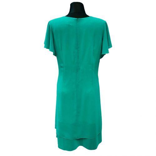 Vienspalvė žalia puošni suknelė Magda Styl gre