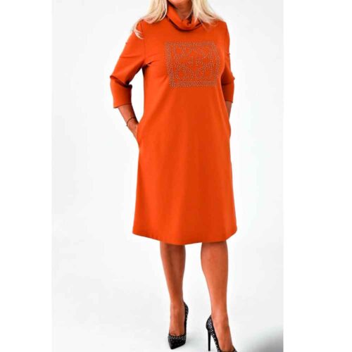 Oranžinė laisvalaikio suknelė Roxana v orange