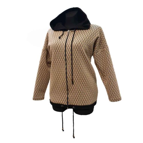 Jaukus moteriškas megztinis su gaubtuvu Antom zip snd