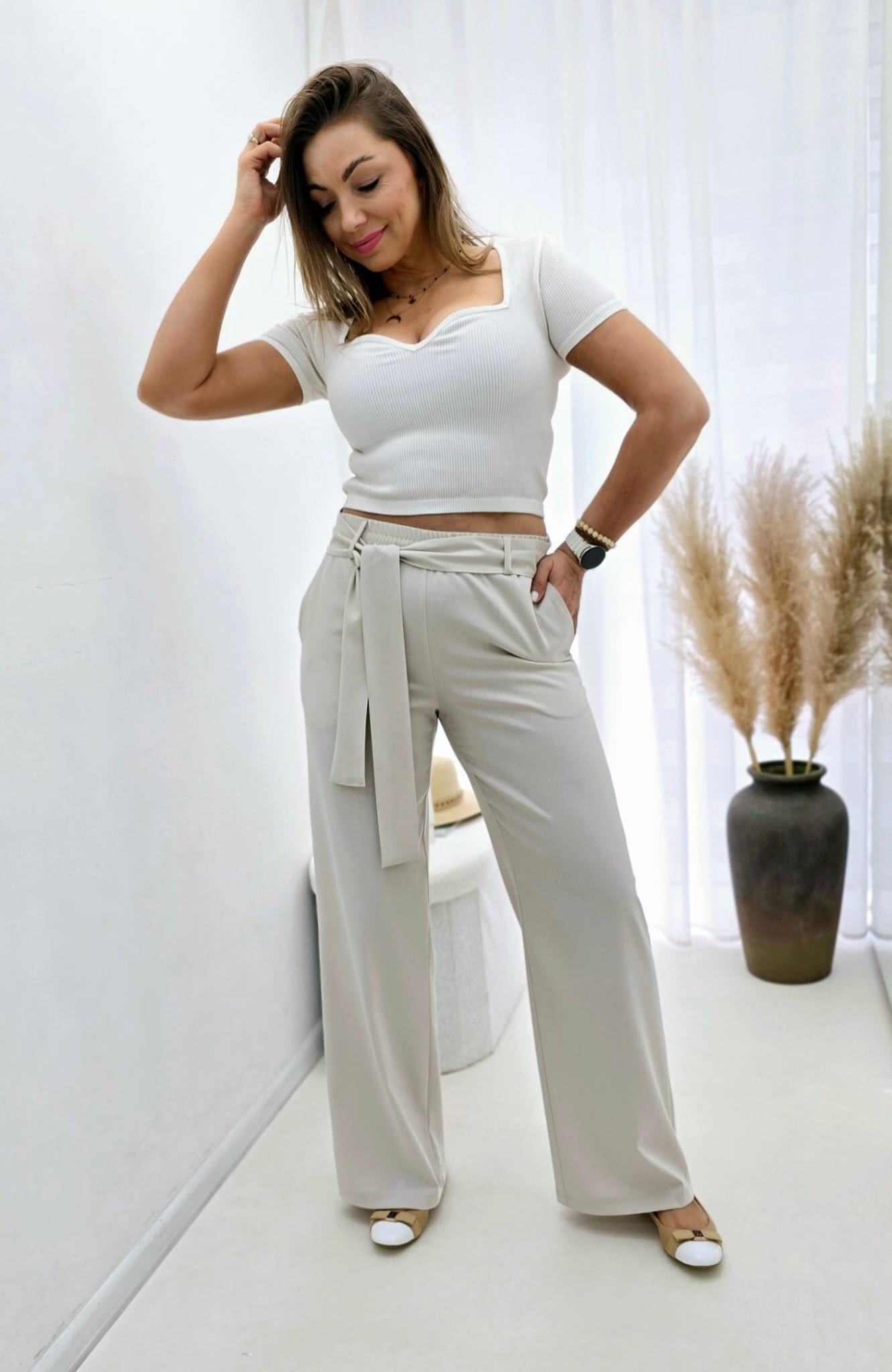 Pilkos kelnės moterims Nowatex sum plk - Image 7