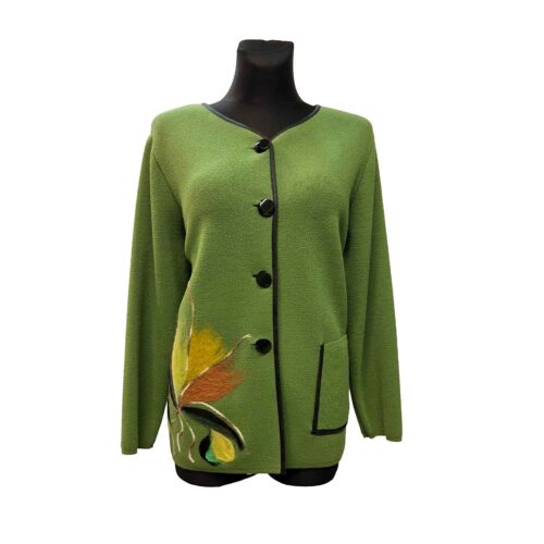 Užsegamas moteriškas megztinis Miran glit