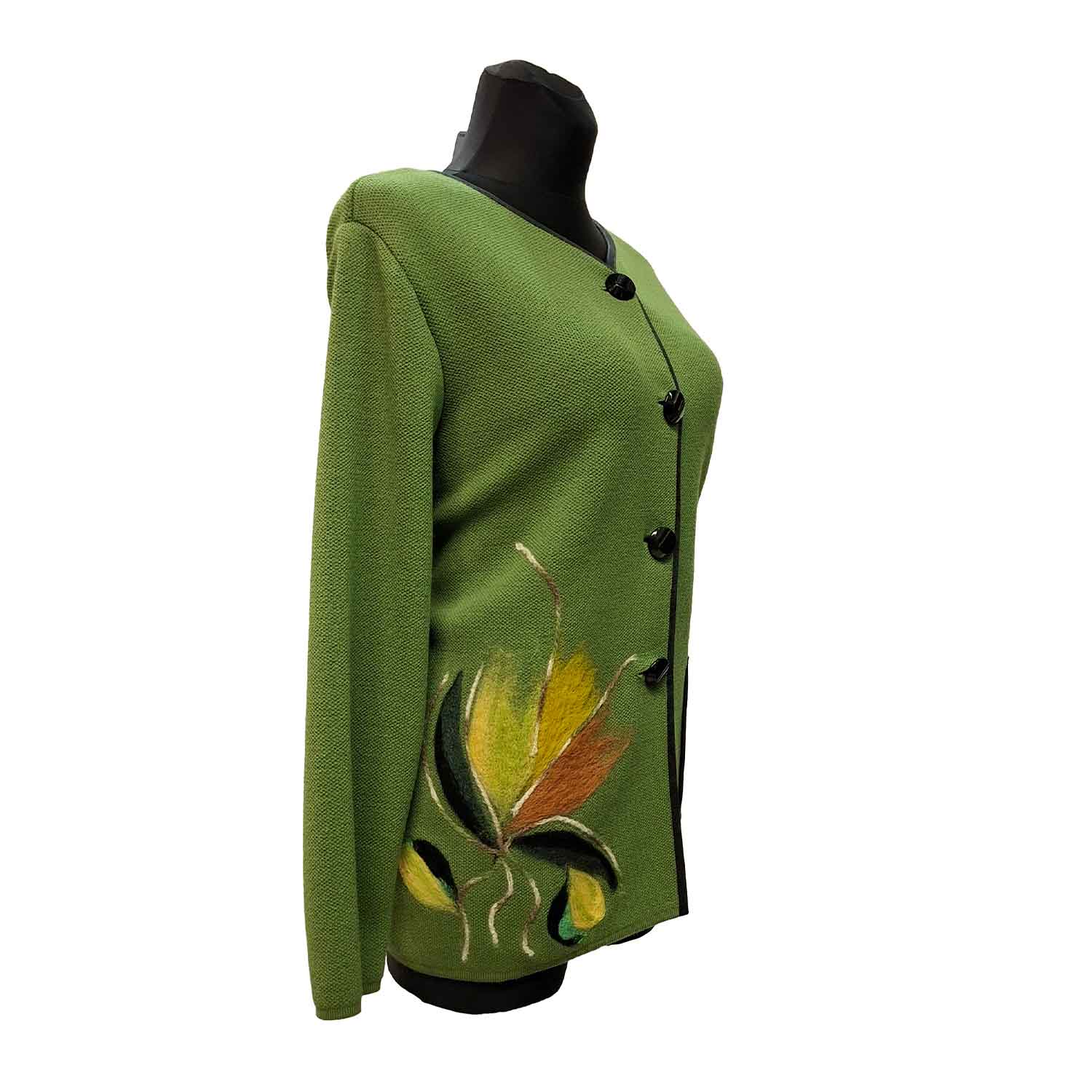 Užsegamas moteriškas megztinis Miran glit