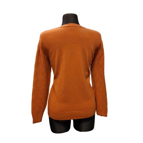 Oranžinis moteriškas megztukas Nevery range