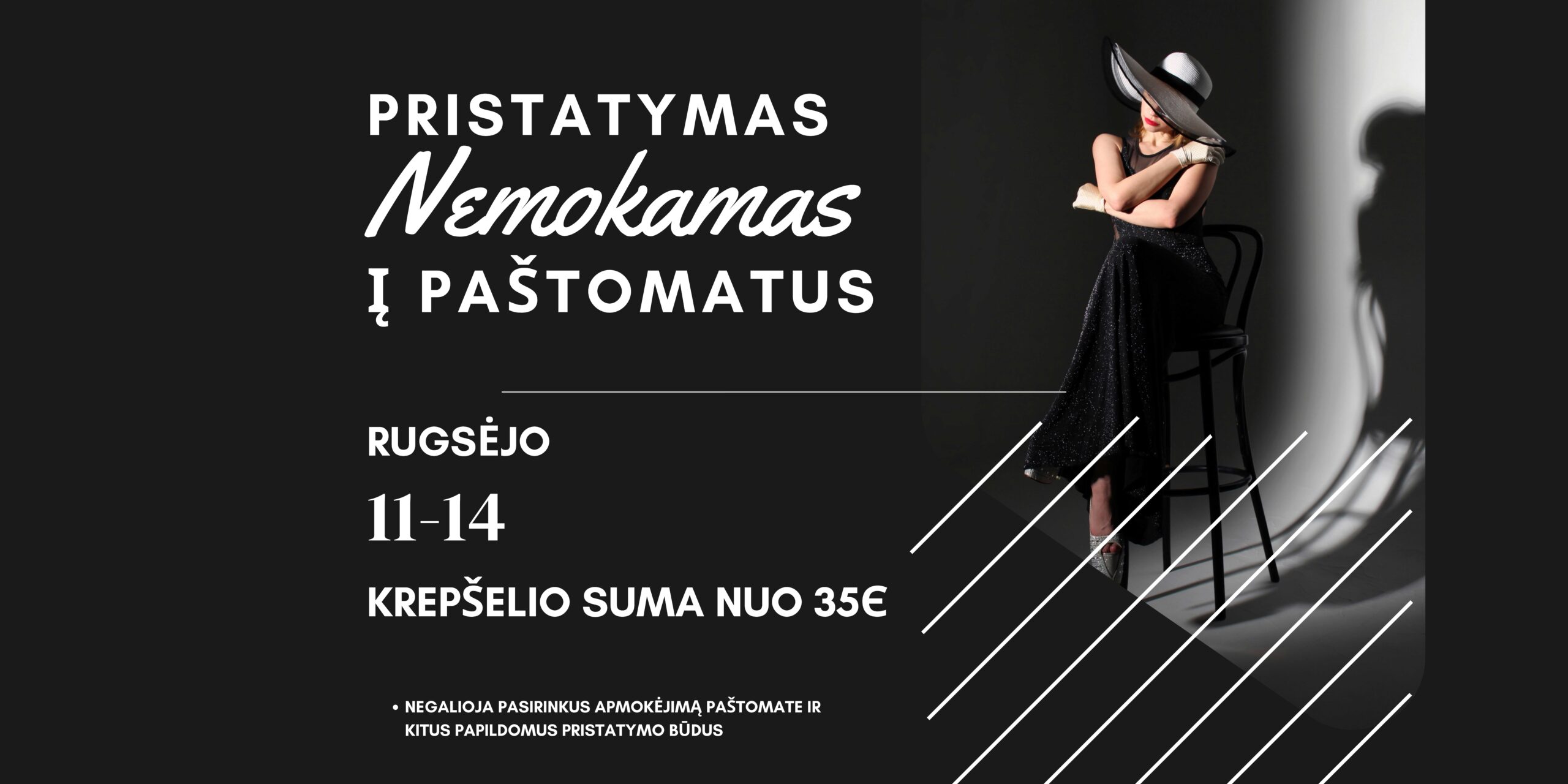 NEMOKAMAS PRISTATYMAS Į PAŠTOMATUS