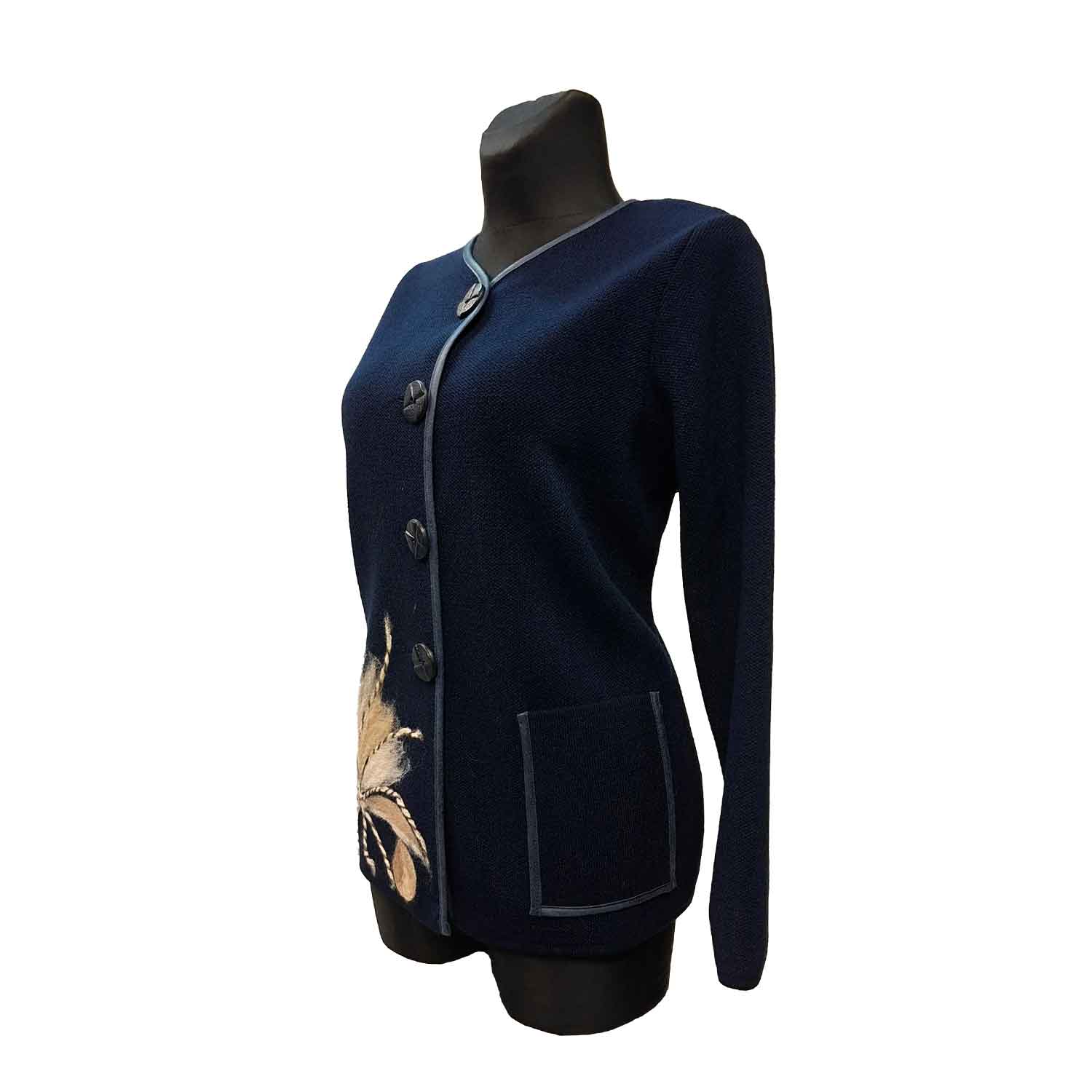 Užsegamas moteriškas megztinis Miran flow ma mel