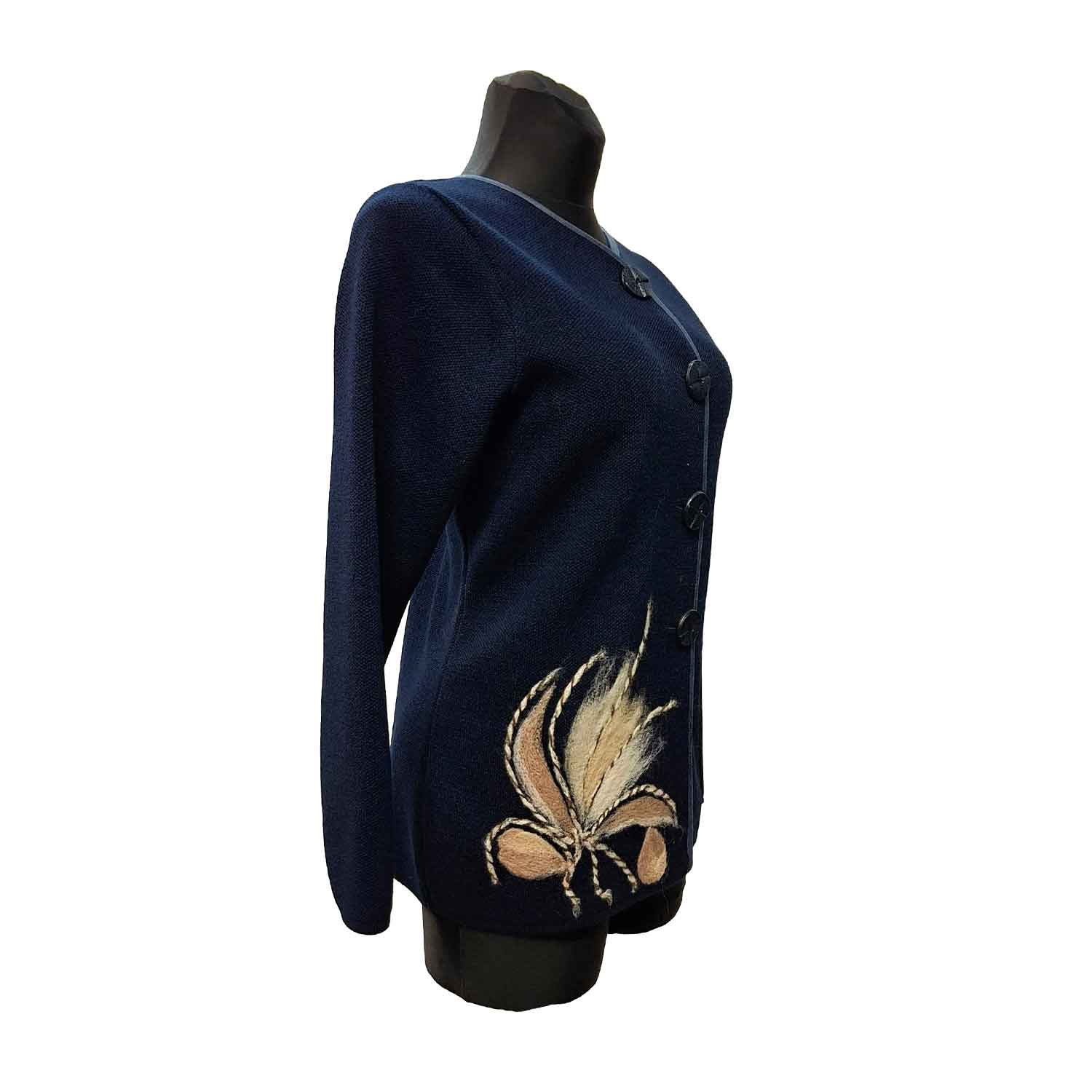 Užsegamas moteriškas megztinis Miran flow ma mel