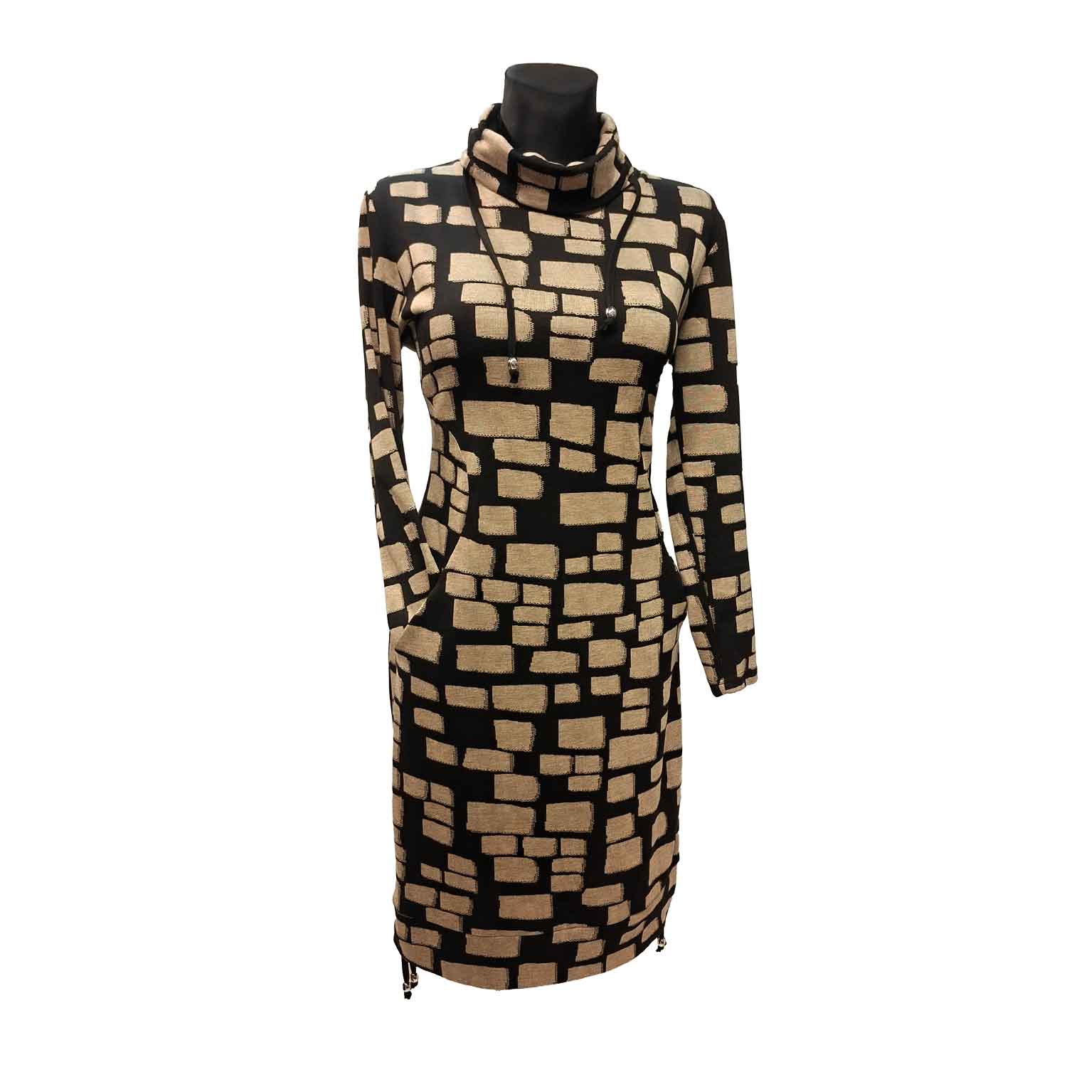 Sportinio stiliaus suknelė RK9 retr rud