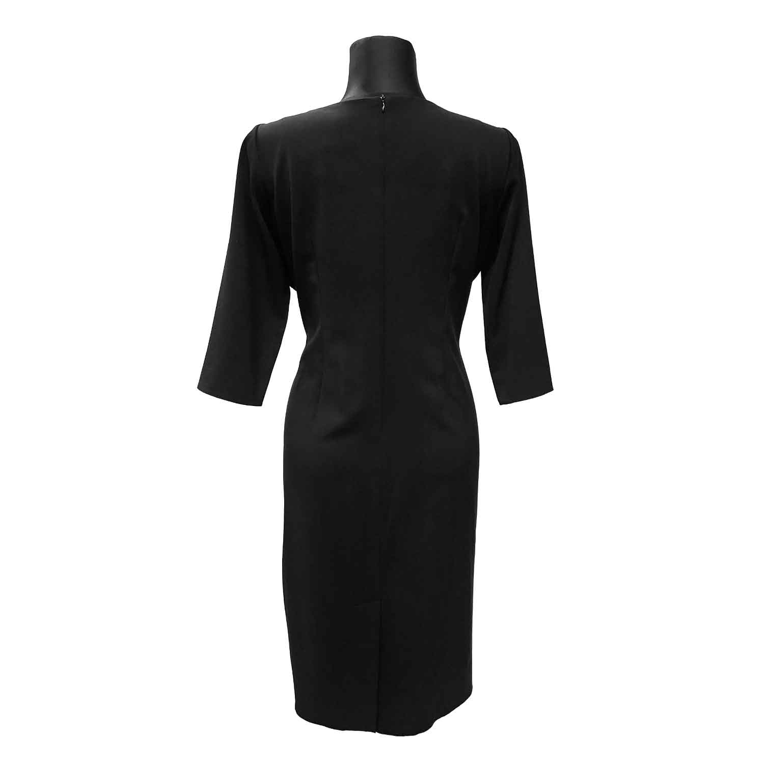 Juoda klasikinė suknelė žemiau kelių Roxana veri jd