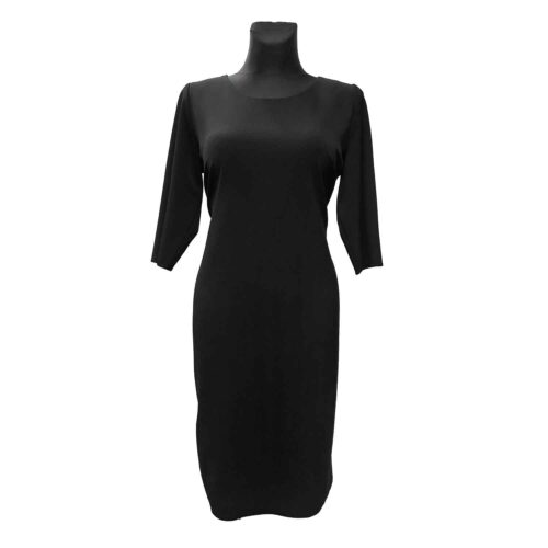 Juoda klasikinė suknelė žemiau kelių Roxana veri jd