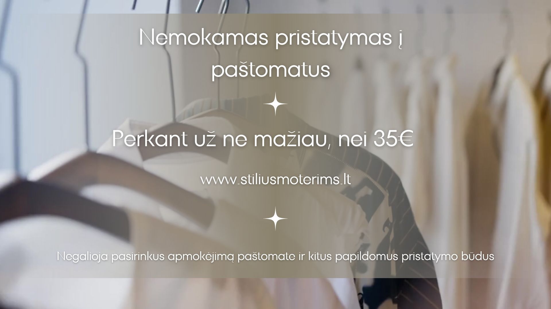 NEMOKAMAS PRISTATYMAS Į PAŠTOMATUS