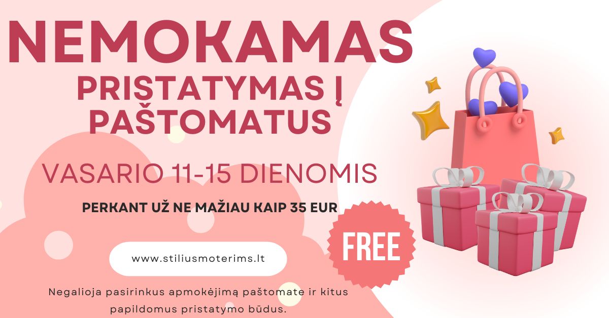 NEMOKAMAS PRISTATYMAS Į PAŠTOMATUS