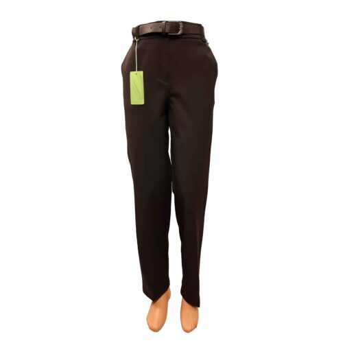 Tiesios rudos kelnės su guma moterims Victoria sho