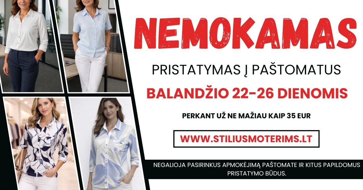 NEMOKAMAS PRISTATYMAS Į PAŠTOMATUS
