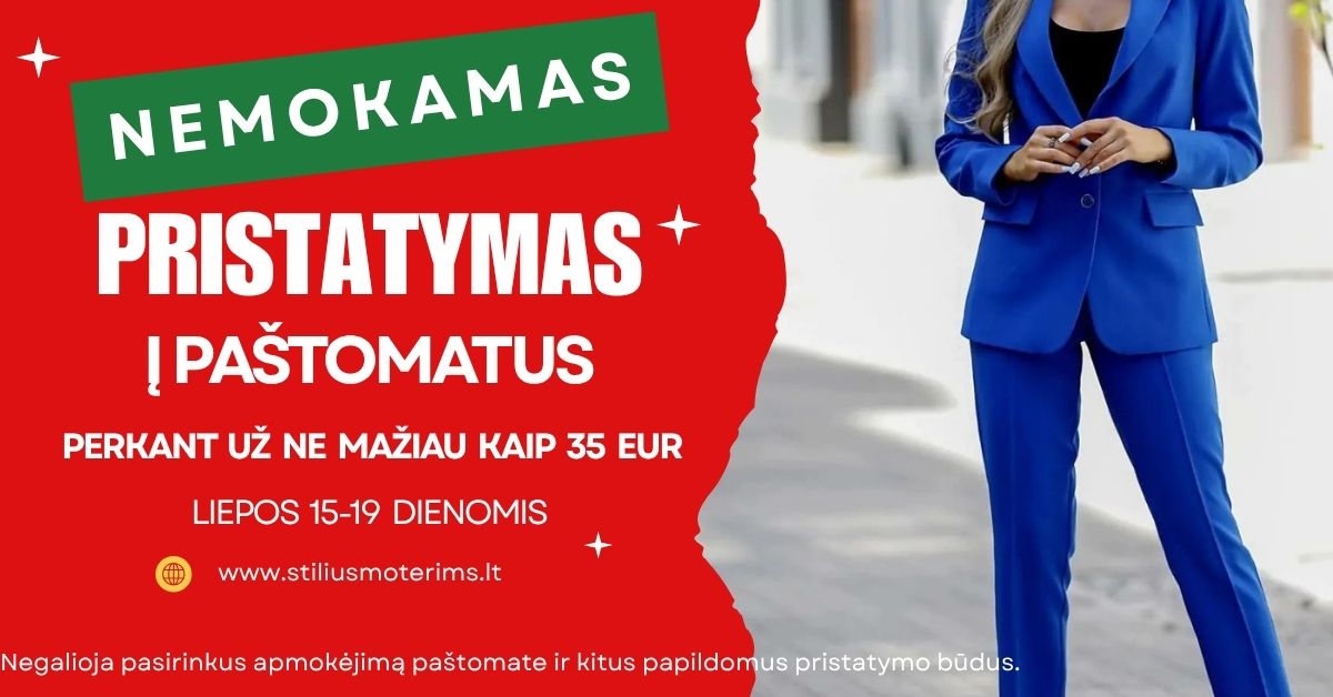 NEMOKAMAS PRISTATYMAS Į PAŠTOMATUS