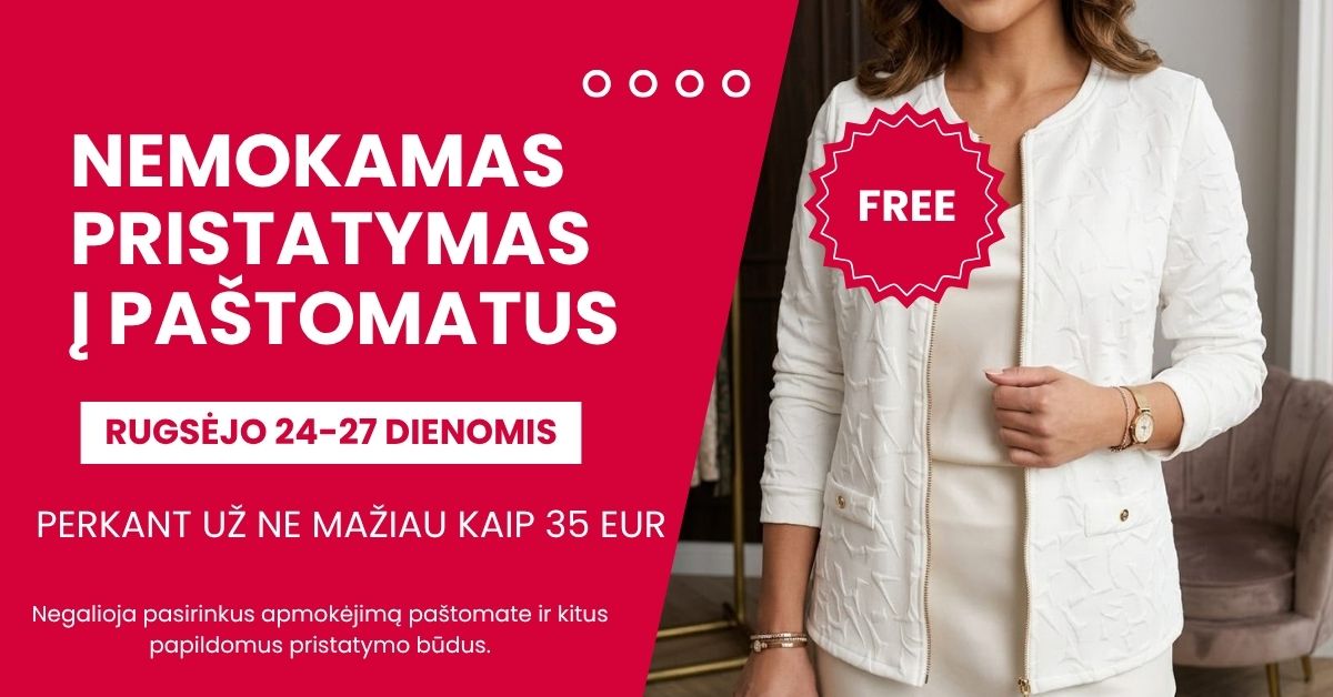 NEMOKAMAS PRISTATYMAS Į PAŠTOMATUS